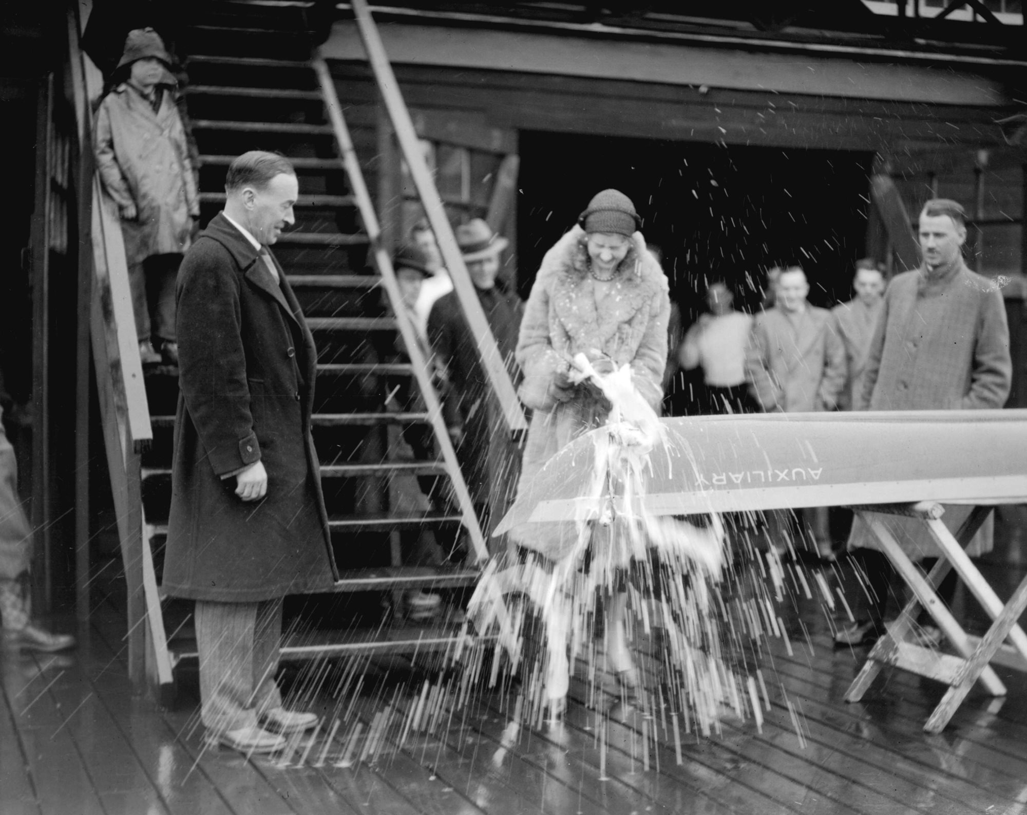 1931-christening-a-new-boat